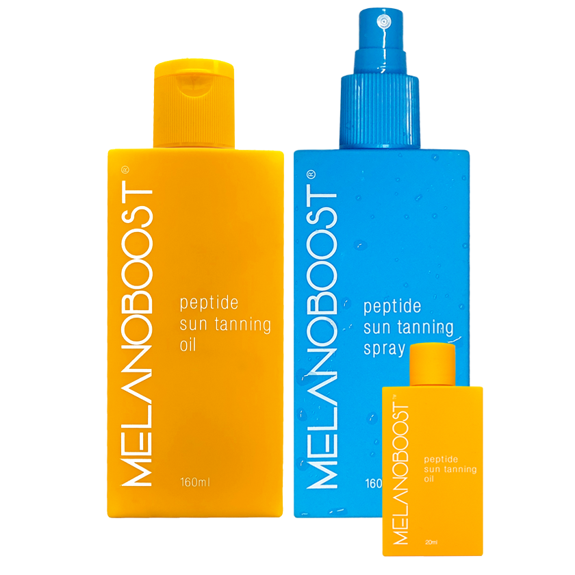 Melanoboost Peptide Sun Tanning Oil Spray