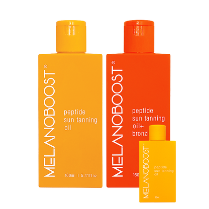 Tanning Oil Duo - Melanoboost Peptide Sun Tan Oils