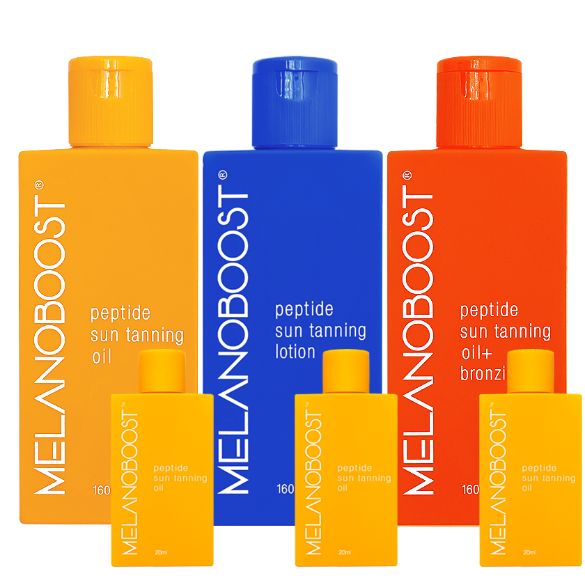 Melanoboost Peptide Sun Tanning Oils Lotion